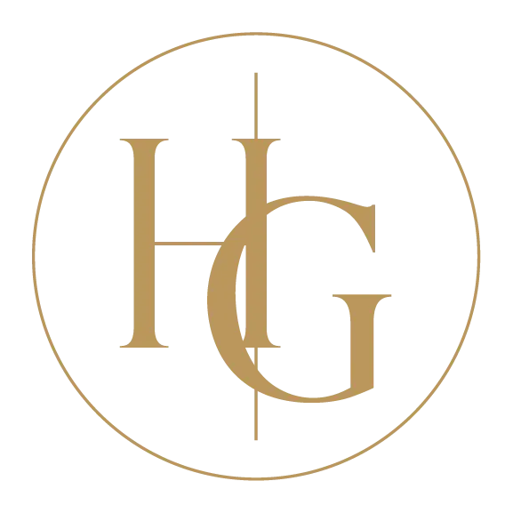 High Grade Design Studio circular HG submark in gold